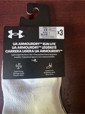 Under Armour Armourdry Run Lite unisex socks